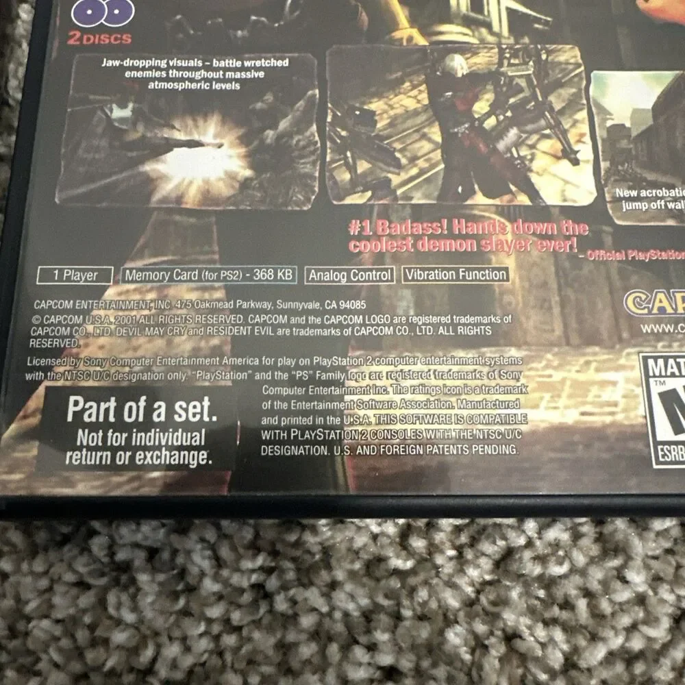 Devil May Cry + Devil May Cry 2 - PS2 CIB Great Condition